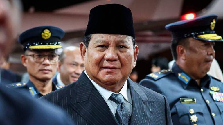 Indonesian President Prabowo Subianto - BERNAMApix