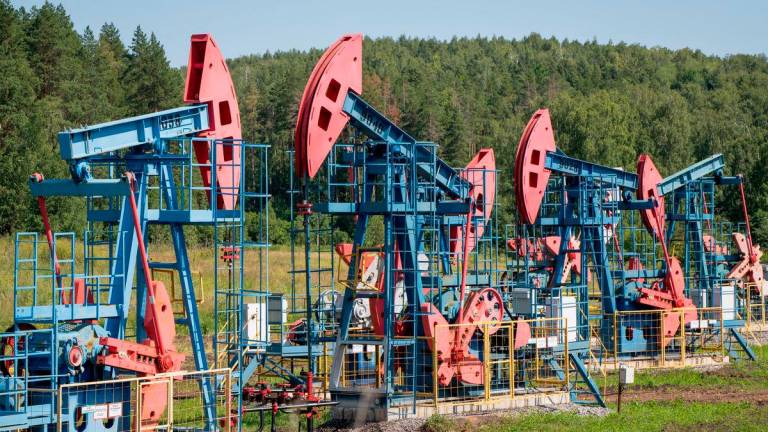 For representational purposes only: FILE PHOTO: A view shows oil pump jacks outside Almetyevsk, in the Republic of Tatarstan, Russia July 14, 2025. REUTERS/Stringer/File Photo