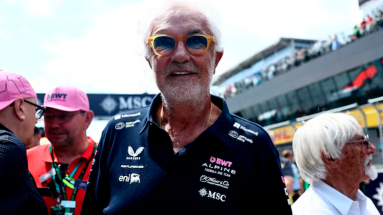 Alpine executive director and de facto team principal Flavio Briatore on the grid ahead of the race REUTERS/Jakub Porzycki