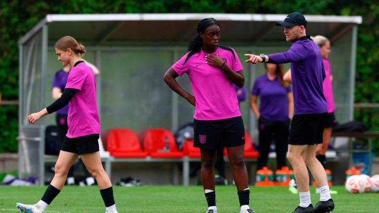 England’s Michelle Agyemang during training - REUTERS