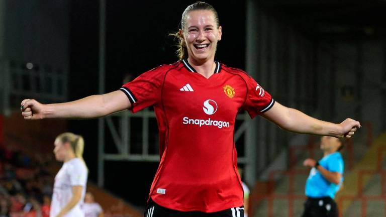 Manchester United’s Elisabeth Terland. Action Image via Reuters