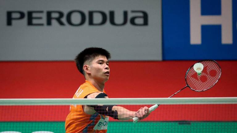 National men’s singles player Leong Jun Hao - BERNAMApix
