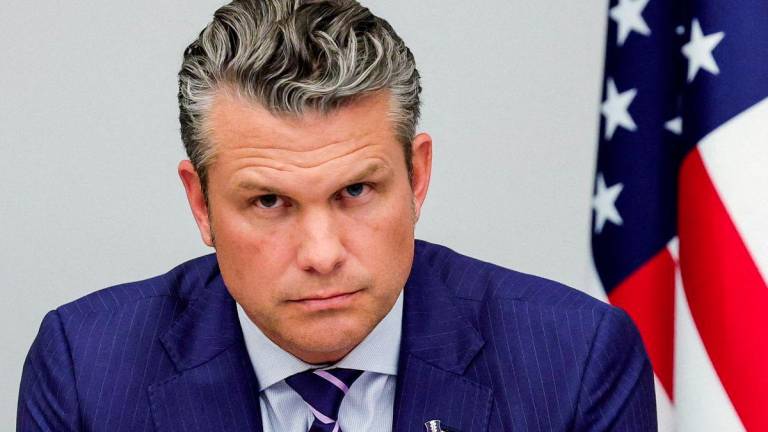 U.S. Secretary of Defense Pete Hegseth attends a meeting of the Ukraine Defence Contact Group, after a meeting of NATO defence ministers at the alliance's headquarters, in Brussels, Belgium October 15, 2025. - REUTERSPIX