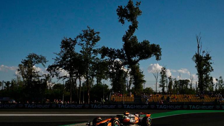 McLaren’s Lando Norris during practice. REUTERSPix