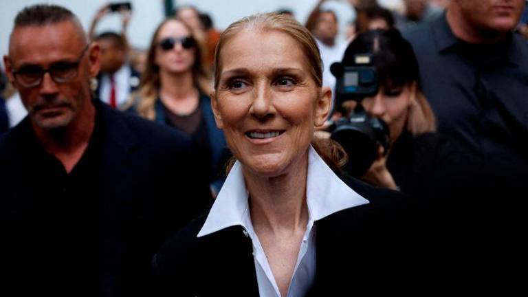 Singer Celine Dion, outside her hotel ahead of the Paris 2024 Olympics/REUTERSPIX