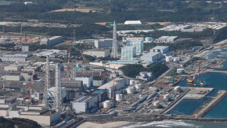 This aerial picture shows TEPCO’s crippled Fukushima Daiichi Nuclear Power Plant in Okuma, Fukushima prefecture on August 24, 2023/AFPPix