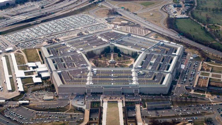 The Pentagon is seen from the air in Washington, U.S., March 3, 2022. - REUTERS