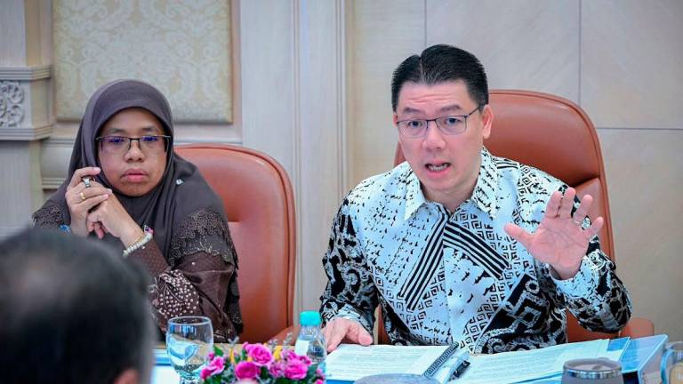 KPKT minister Nga Kor Ming and deputy KPKT minister Datuk Aiman Sabu during the consultation session on the 2026 Budget. Pic courtesy KPKT
