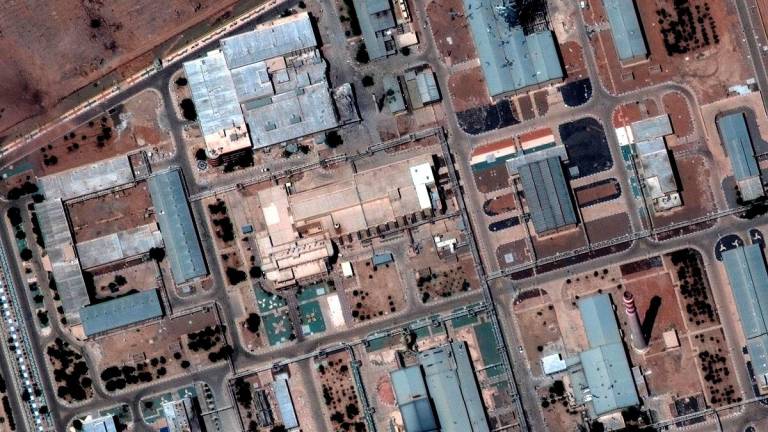 This handout satellite picture provided by Maxar Technologies and taken on June 16, 2025, shows the Isfahan nuclear enrichment facility in central Iran. - AFP PHOTO/ SATELLITE IMAGE ©2025 MAXAR TECHNOLOGIES