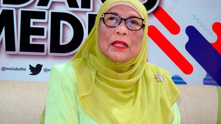 Exco Pembangunan Wanita, Keluarga dan Komuniti Melaka, Datuk Kalsom Nordin. - fotoBERNAMA