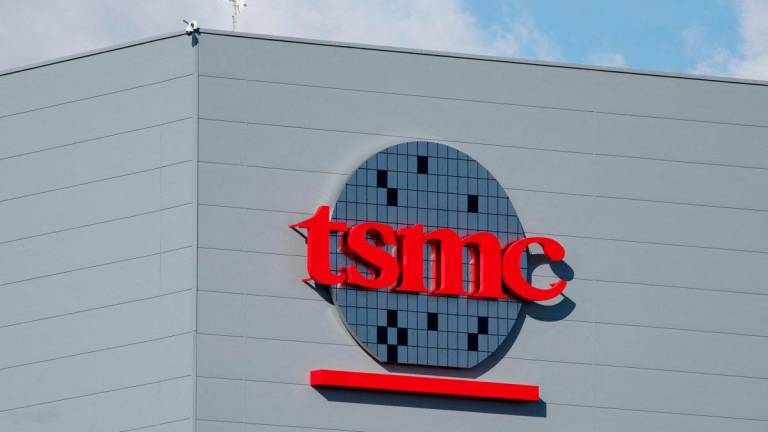 The logo of Taiwan Semiconductor Manufacturing Company (TSMC). - REUTERS/Ann Wang/File Photo