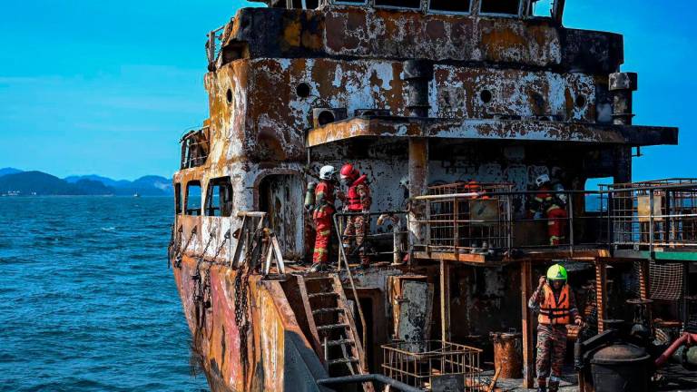Ghost ship cleared of hazards after safety inspection in Terengganu