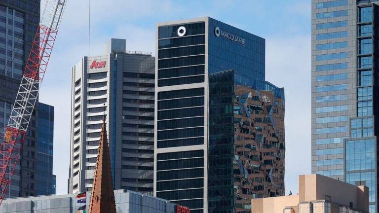 : A view shows the Macquarie Group logo on their office tower in Melbourne, Australia, March 24, 2025. REUTERSpix
