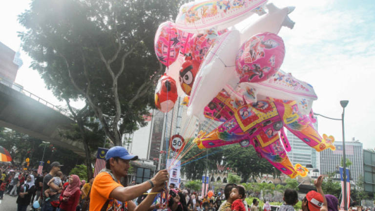 Malaysians gather at Dataran Merdeka for parade