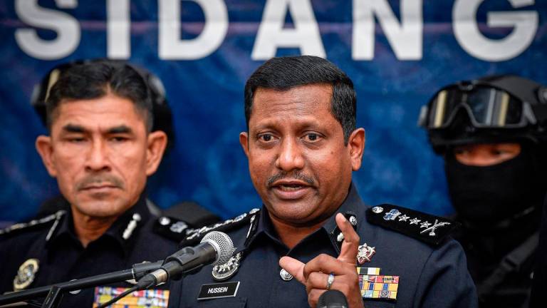 Selangor police chief, Datuk Hussein Omar Khan. - BERNAMApix