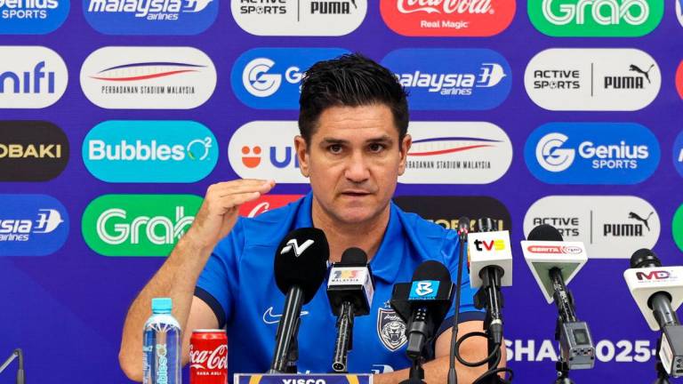 Ketua Jurulatih JDT Xisco Munoz pada Sidang Media Pra Perlawanan Piala Sumbangsih antara pasukan JDT dan Selangor FC, di Stadium Sultan Ibrahim (SSI) - BERNAMA