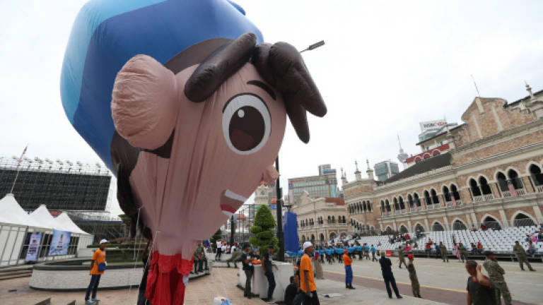 Cartoon contingent for National Day parade