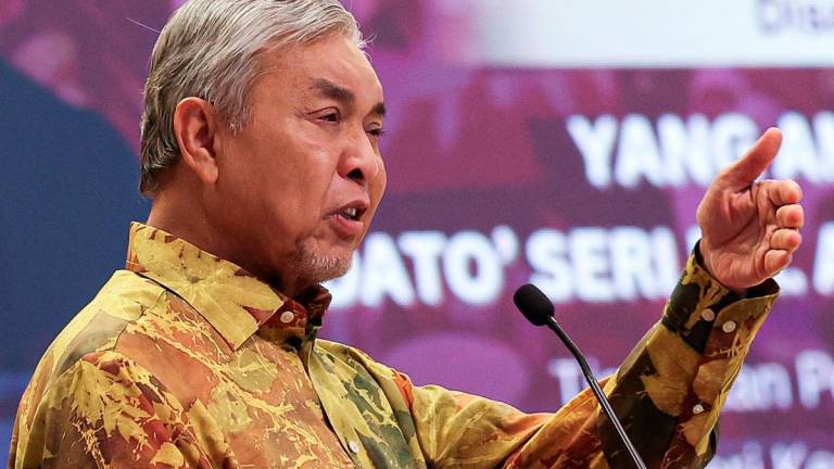 Timbalan Perdana Menteri Datuk Seri Dr Ahmad Zahid Hamidi. - fotoBERNAMA