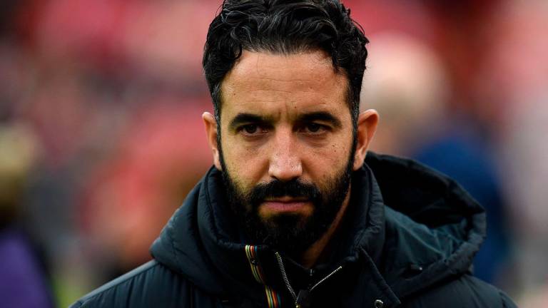 Manchester United’s Portuguese head coach Ruben Amorim. - PETER POWELL / AFP