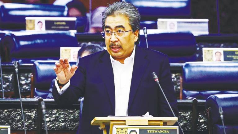 Johari speaking in the Dewan Rakyat today. – Bernamapic
