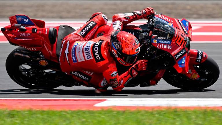 Ducati Lenovo Team’s Spanish MotoGP rider Marc Marquez. - Sonny TUMBELAKA / AFP
