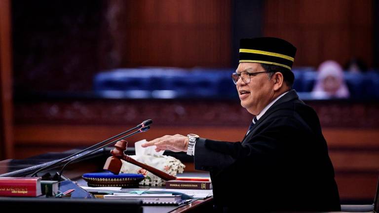 Yang Dipertua Dewan Rakyat Tan Sri Johari Abdul. - fotoBERNAMA