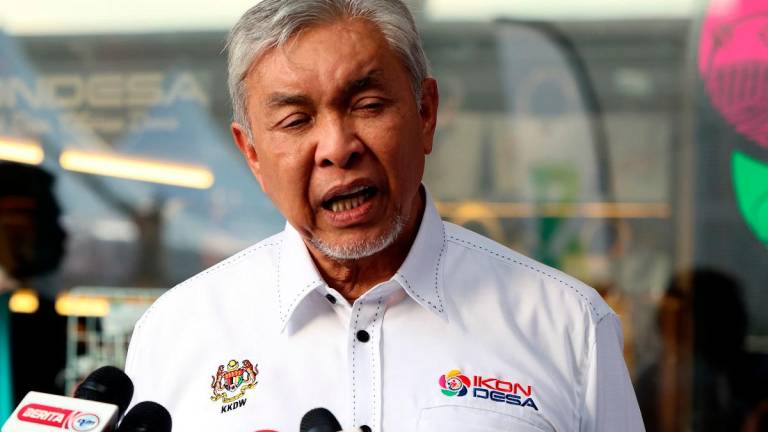 Deputy Prime Minister Datuk Seri Dr Ahmad Zahid Hamidi. - BERNAMApix