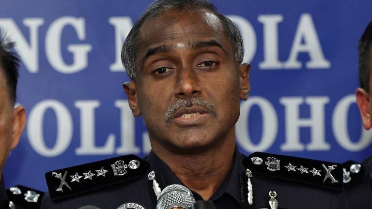 Ketua Polis Johor, CP Datuk M. Kumar. - fotoBERNAMA