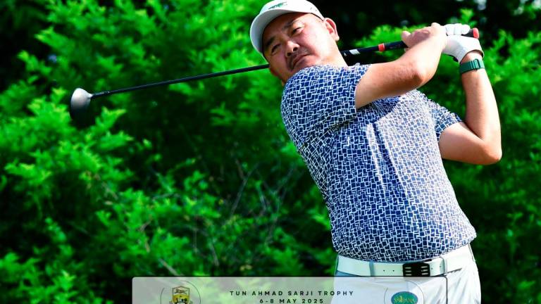 Danny Chia at Tun Ahmad Sarji trophy tournament at the Saujana Golf &amp; Country Club.