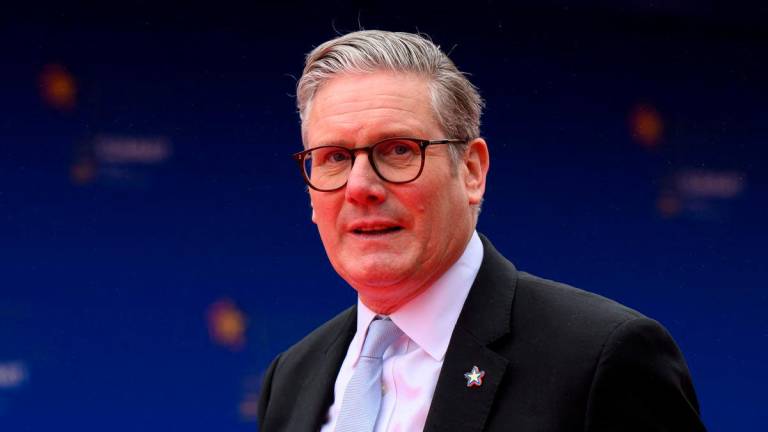 British Prime Minister Keir Starmer arrives at the 6th European Political Community summit at Skanderbeg Square in Tirana, Albania May 16, 2025. Leon Neal/Pool via REUTERSpix