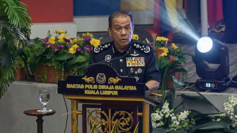 Inspector-General of Police Datuk Seri Mohd Khalid Ismail - Photo by BERNAMA