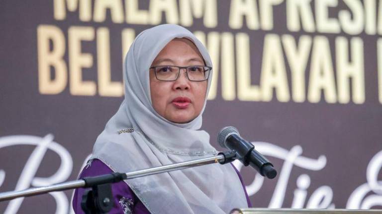 Minister in the Prime Minister’s Department (Federal Territories) Dr Zaliha Mustafa - BERNAMApix