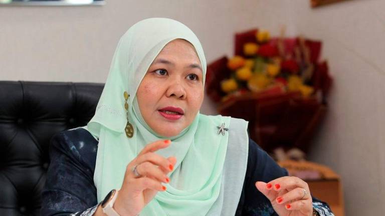 Pengerusi Jawatankuasa Pembangunan Wanita, Keluarga, Kebajikan Masyarakat, Pembangunan Usahawan dan Koperasi negeri Datuk Salbiah Mohamed - fotoBERNAMA