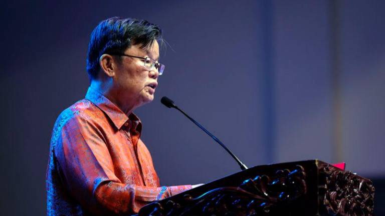 Penang Chief Minister Chow Kon Yeow - BERNAMApix