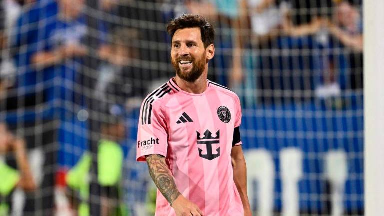 Lionel Messi #10 of Inter Miami CF reacts after a missed chance during the MLS match between CF Montreal and Inter Miami CF at Saputo Stadium on July 05, 2025 in Montreal, Quebec -AFP