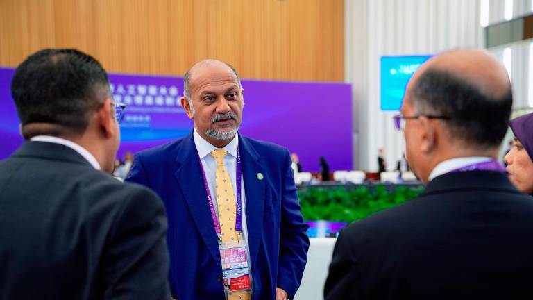 - Digital Minister Gobind Singh Deo at the World Artificial Intelligence Conference 2025 in Shanghai, China. - Pic courtesy of Digital Ministry