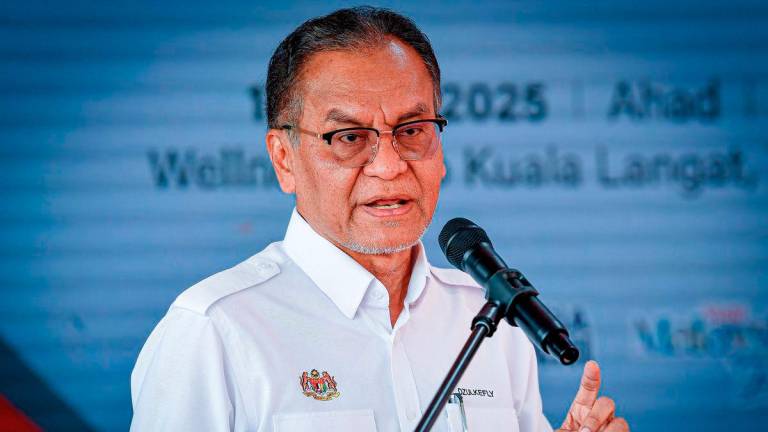 Health Minister Datuk Seri Dr Dzulkefly Ahmad delivers a speech during the launch of the Kuala Langat Wellness Hub today. - BERNAMA