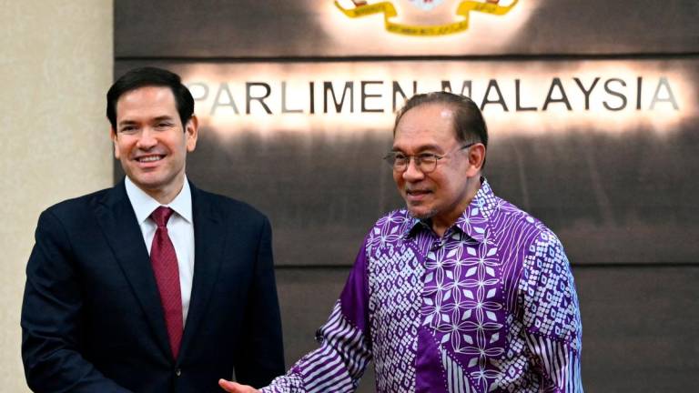 Marco Rubio bersama Anwar - BERNAMA