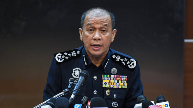 Inspector-General of Police Datuk Seri Mohd Khalid Ismail. - BERNAMA