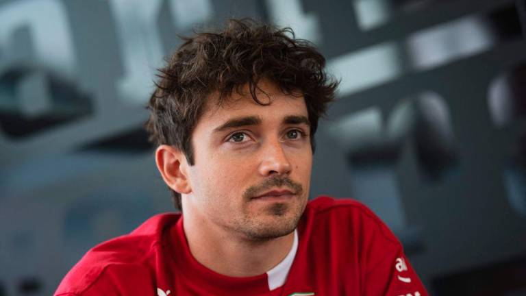 Ferrari’s Monegasque driver Charles Leclerc speaks during an interview with AFP ahead of the Formula One British Grand Prix at the Silverstone motor racing circuit in Silverstone, central England, on July 4, 2025 - AFP