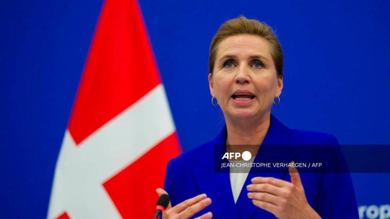 Danish Prime Minister Mette Frederiksen - (Photo by Jean-Christophe VERHAEGEN / AFP)