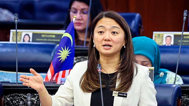 Menteri Belia dan Sukan Hannah Yeoh sempena Mesyuarat Kedua, Penggal Keempat Parlimen ke-15 Persidangan Dewan Rakyat di Bangunan Parlimen hari ini -fotoBERNAMA