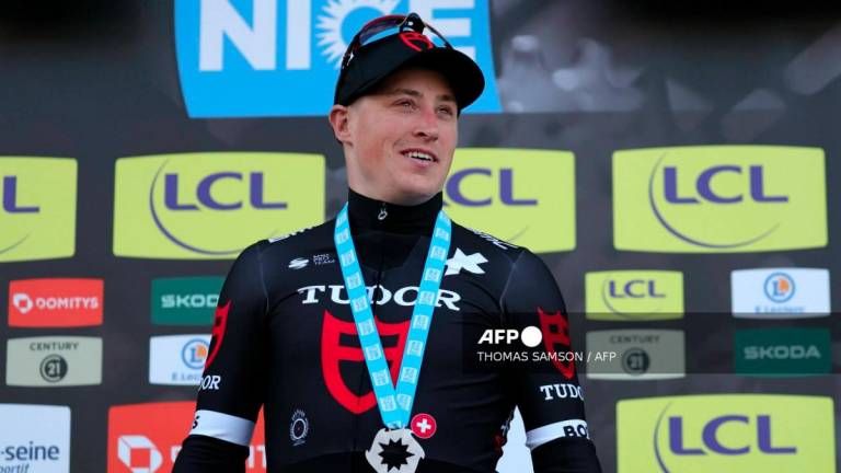 Stage winner Tudor Pro Cycling Team's Dutch cyclist Arvid De Kleijn - AFPPIX