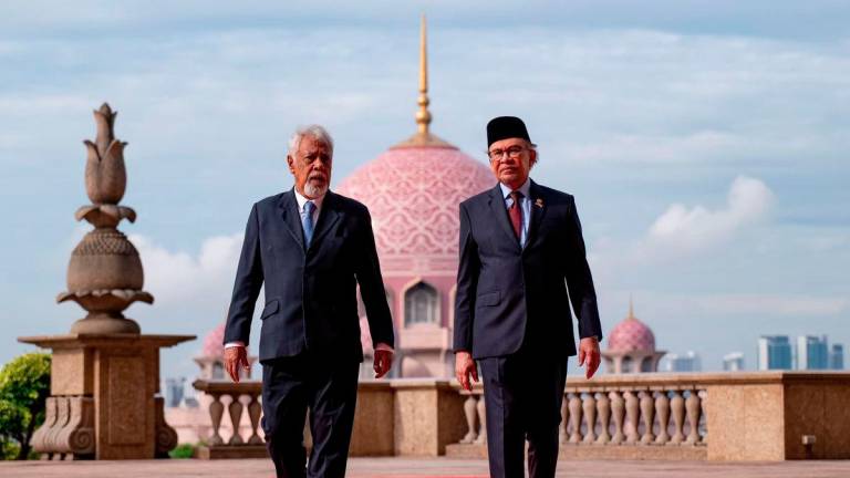 Prime Minister Datuk Seri Anwar Ibrahim received a courtesy visit from the Prime Minister of Timor-Leste, Kay Rala Xanana Gusmão, at the Prime Minister’s Office on 2 December 2024. – SADIQ ASYRAF/Prime Minister’s Office