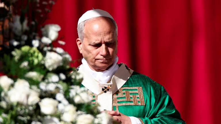 Pope Leo XIV leads a Mass for the Jubilee of Catechists in St. Peter's Square at the Vatican, September 28, 2025. - REUTERSPIX