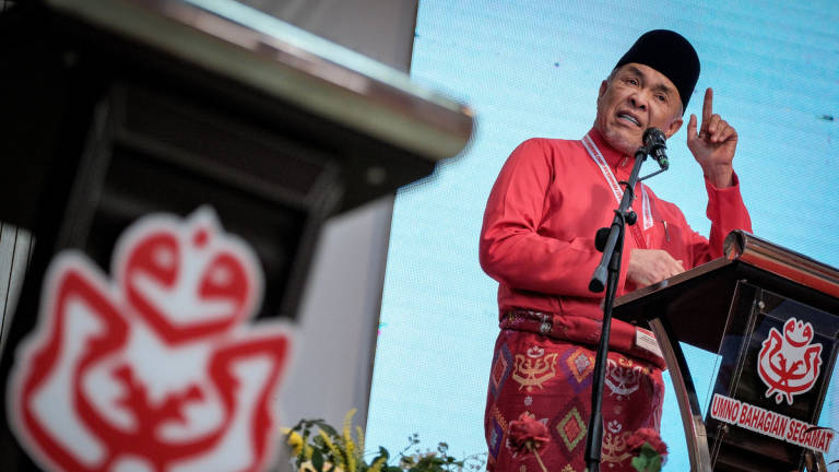 Umno president Datuk Seri Dr Ahmad Zahid Hamidi.. - BERNAMA