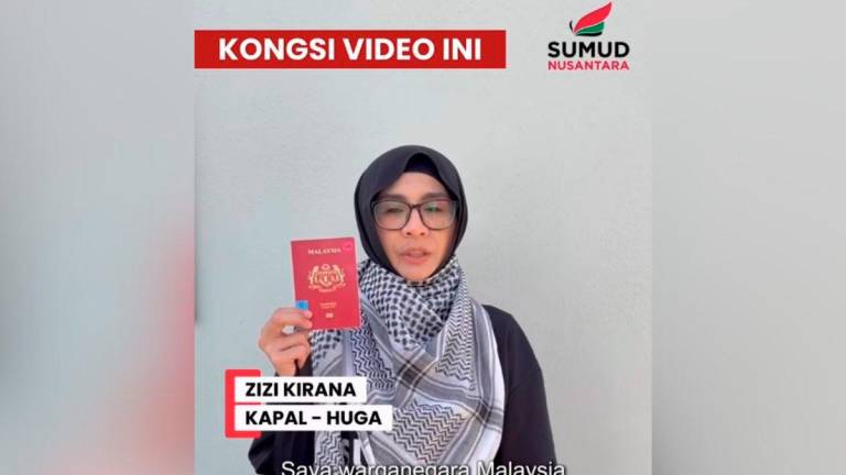 Screengrab via Sumud Nusantara Official’s Facebook reel.
