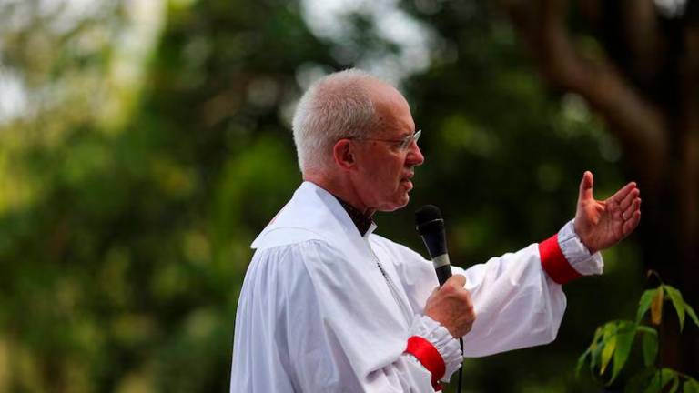 Archbishop of Canterbury Justin Welby takes part in a ceremony to bless the Forest of Communion, as part of the World Environment Day in Acajutla, El Salvador - REUTERSpix