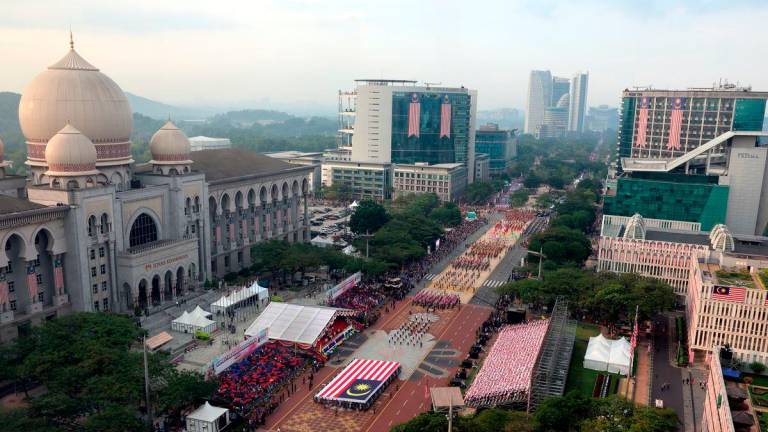The parade and march-past during the 67th National Day celebration themed “Malaysia MADANI: Jiwa Merdeka” at Dataran Putrajaya on 31 August 2024. – BERNAMA