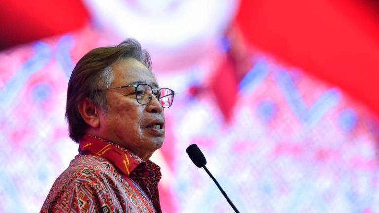 Premier Sarawak Tan Sri Abang Johari Tun Openg - fotoBERNAMA